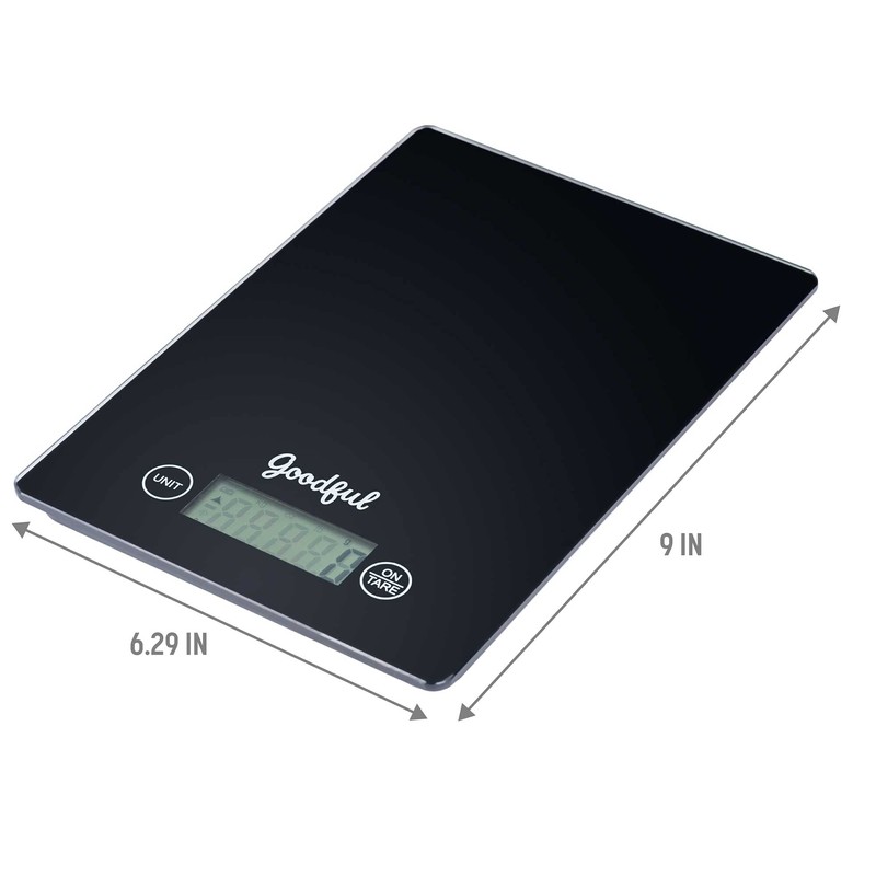 Goodful Digital Scale, One Size, Black