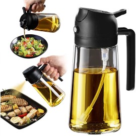 TrendPlain 16oz/470ml Glass Olive Oil Sprayer for Cooking