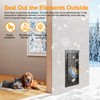 Dog Door for Wall, All Aluminum Large Doggy Door Doggie