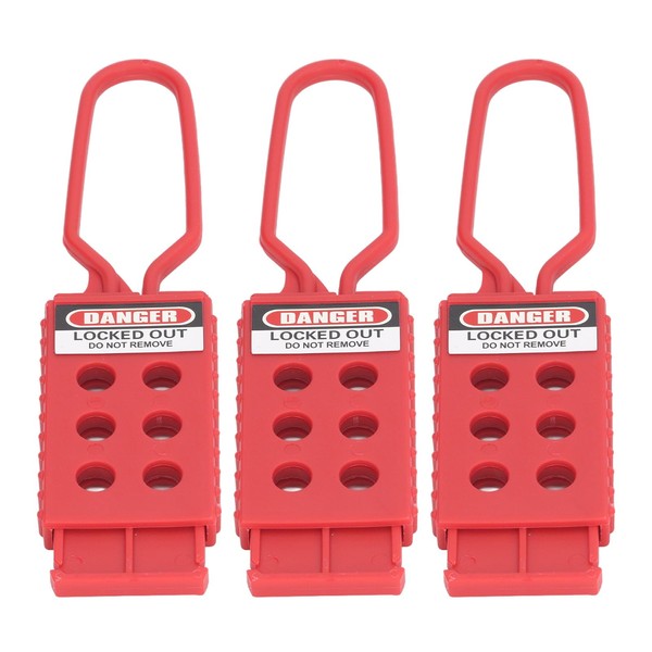 Greensen 6 Löcher Tagout HaSP Security Lockout HaSP 3PCS Isolation