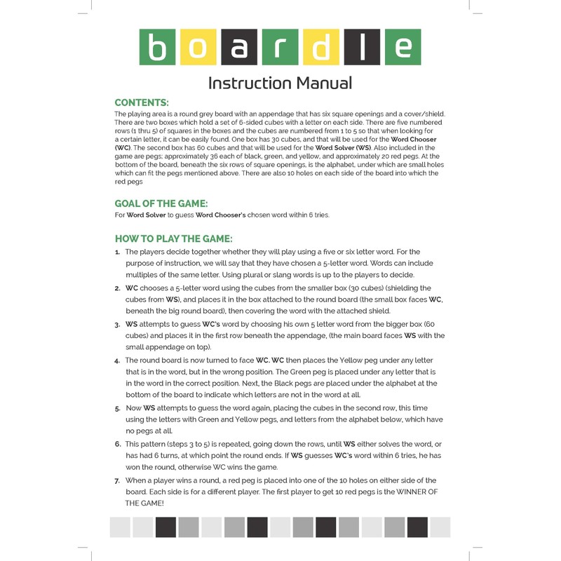 Boardle – Wordle-Inspired Word Game Board for Adults, Families &