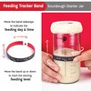 KNEADACE Sourdough Starter Jar With Date Marked Feeding Band, Thermometer,