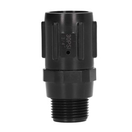 G3/4 Pressure Reducer, 30 PSI Garden Pressure Regulator Hose Thread Drip Irrigation Pressure Reducing Valve with Low Flow Valve for Irrigation Farm Park Garden (Black)