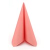 Apartina Napkins Fabric-Like Airlaid, Plain, Coral, Size 40 x 40