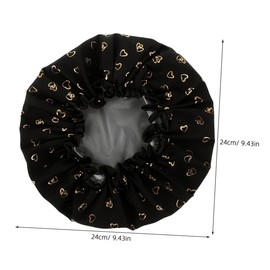 Ipetboom Elastic Hair Bonnet for Women Reusable Waterproof Shower Cap Double Layer Hair Protection for Bathing