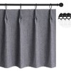 WdFour 100% Blackout Pinch Pleated Kitchen Curtains,cafa Curtains, are Perfect