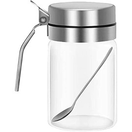 Home Kitchen Condiment Bottle Sugar Salt Container Salt Pepper Shaker Spoon 450ml