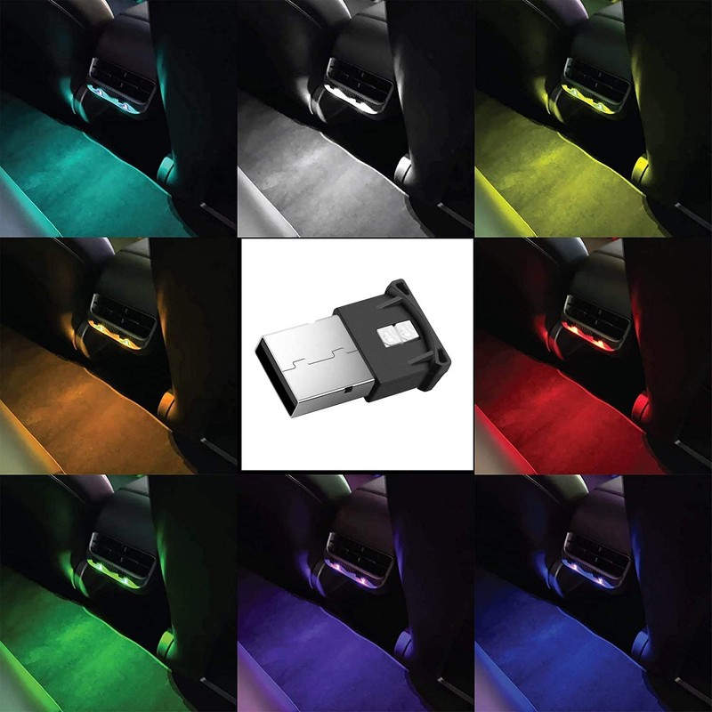 YFFSFDC Illumination Light, USB LED Light, Set of 2, Car