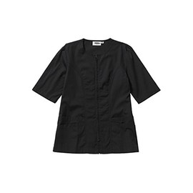 Ed Garments Women's Jewel Neck Housekeeping Tunic, Black, XL