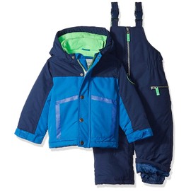 Carter's Boys' Little Heavyweight 2-Piece Skisuit Snowsuit, house blue/current navy, 7