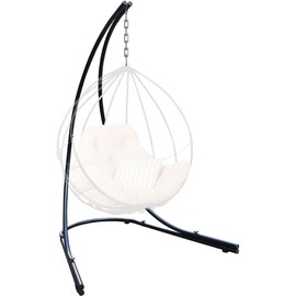 Sorbus Hammock Chair Stand Hanging Chair Stand- Heavy Duty Steel Sensory Swing Stand- Weather & Rust Resistant Arc Stand- Adjustable Portable Stand 330lbs - Tree,Lounger,Air Porch,Indoor/Outdoor,Yard