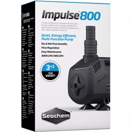 Seachem Impulse 800 Water Pump Quiet Energy Efficient Multi-Function Pump