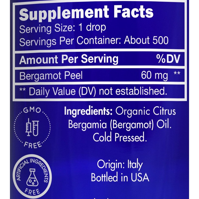 Organic, Bergamot Essential Oil, Food Grade, for Tea – 100%