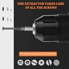 6 Piece Screw Extractor Set with 3 Twist Drills, HSS