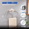 Bathroom Hardware Accessories Set, 7Piece Silver Towel Bar Set Stainless