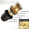 12In Round Gold Kitchen sink 304 Stainless Steel Countertop in