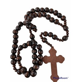 Set of 3 PC x Giant Wood Rosary for Wall Decoration / Catholic / / Baptism 30”