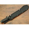 21” Machete Black Bolo 6mm Thick Heavy Duty Rubber Handle