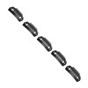 50pcs Hair Extension Clips Set Stainless Steel DIY 8 Teeth