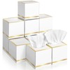 Fourluoo 12 Pack Facial Tissues Cube Boxes Face Box 600