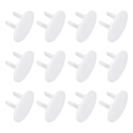 MECCANIXITY 12 Pack Outlet Covers Proofing, Plug Covers Easy Installation Electric Plug Protectors Plugs Protector White