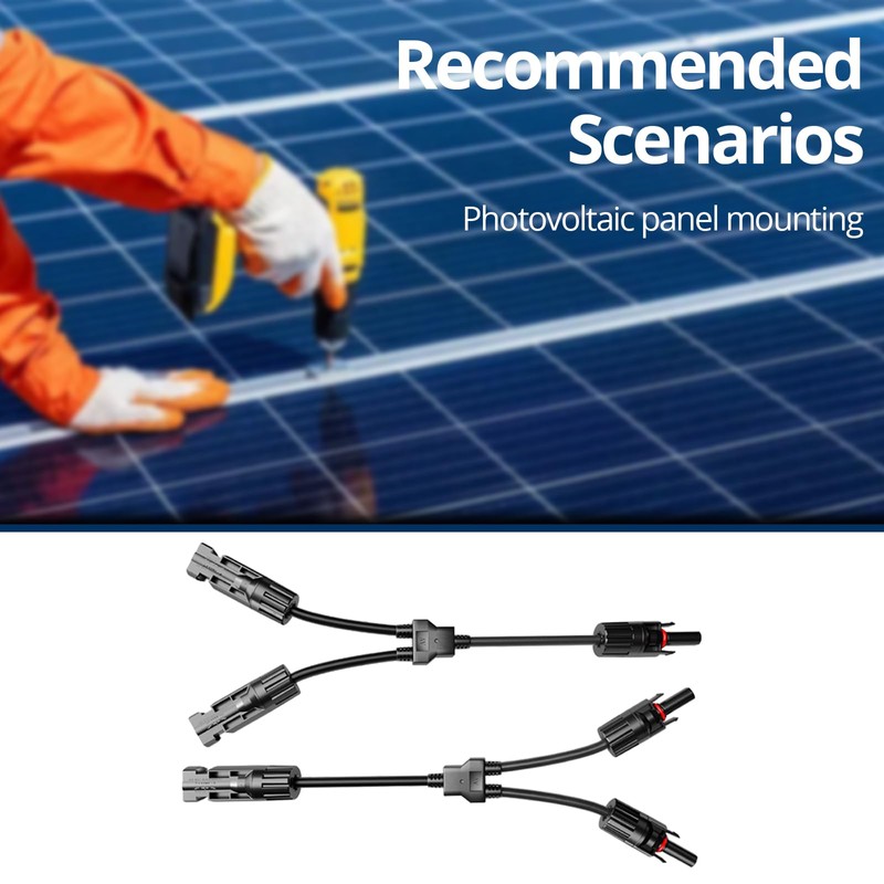 TOMSHIELE Solar Branch connectors，Solar Panel y Branch Connector，Solar Panel y