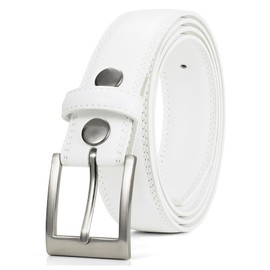 Waist Wow Men's Casual Leather Belt Classic Handmade Dress Belts Every Day Leather Jeans Belt for Men Work Business