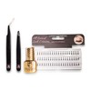Knot Free Cluster Lashes Kit With Everlasting Eyelash Glue and