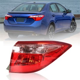 labwork Passenger Side Tail Light Replacement for 2017 2018 2019 Toyota Corolla Rear Tail Light Brake Lamp Assembly RH Right Side TO2805130 8155002B00