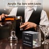OMISTAR 2 Pack Tip Jars for Bartender with Lock, 6