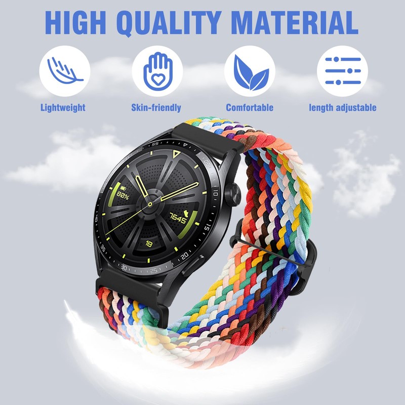 KUWAI Garmin Instinct 2 Solar/Surf/Tactical Bracelet Nylon Woven Loop Band