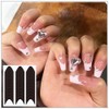 40 Sheets French Tip Nail Guides, Self-Adhesive Manicure Tips Guide