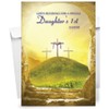 Daughter 1st Religious Easter Card - Christian Easter Card -