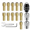 Parthan 16 Pcs Drill Chuck Collet Set, 0.5-3.2mm Replacement Accessory