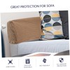 FUNOMOCYA 3sets Elastic Couch Armrest Cover Sofa Armrest Insert Light