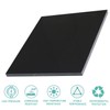 High-Density Polyethylene (HDPE) Plastic Sheet (1, Black, 12" X 12"X