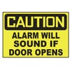 Generic Caution Alarm Will Sound If Door Opens Sticker Safety