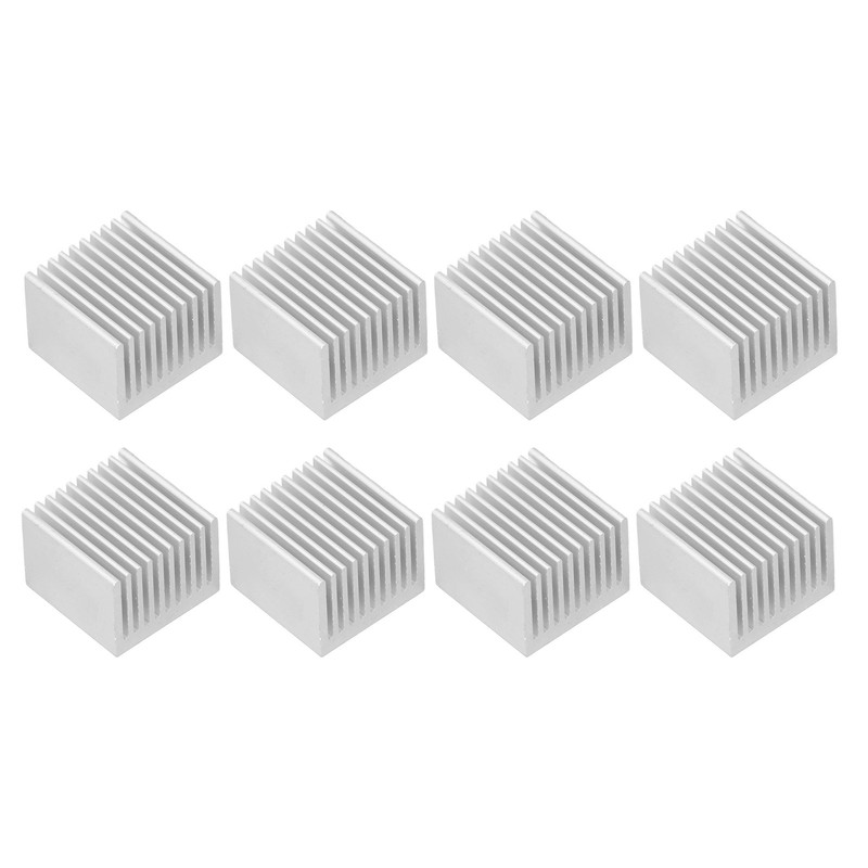 8Pcs Cooling Fins Aluminum Power Radiator Heat Sink Kit for