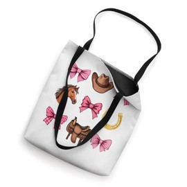Coquette Bow Horse Riding Western Girl Country Cowgirl Tote Bag