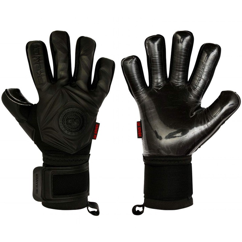 GK Saver Football Goalkeeper Gloves Professional 3D Blackout Goalie Savefingers