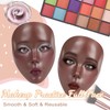 Banugo Makeup Mannequin Face - Silicone Head with Makeup Kit,