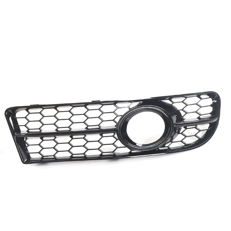 1 Pair Front Fog Lamp Grille Bezel 8E0807681F Glossy Black