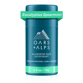 Oars + Alps Oars + Alps Aluminum Free Deodorant for Men and Women, Easter Basket Stuffer, Dermatologist Tested and Made with Clean Ingredients, Vegan, Eucalyptus Spearmint, 1 Pack, 2.6 Oz