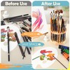Dlicoda 52 Holes Paint Brush Holder, 360° Rotating Paint Brush