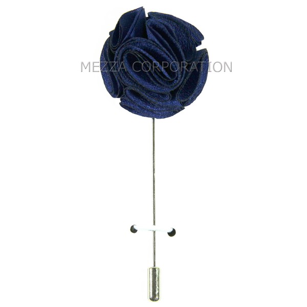 New in box formal Men's Suit chest brooch Royal blue flower lapel pin wedding