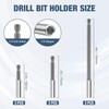 Drill Bit Holder 2.4/3/6’’, Drill Bit Extension 9 Pcs, Magnetic