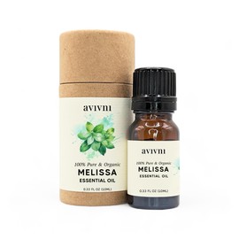 Avivni Melissa Essential Oil Blend - 100% Pure & Natural, Organic, Undiluted for Aromatherapy, Hair, Skin, Diffuser (0.33oz - 10ml)
