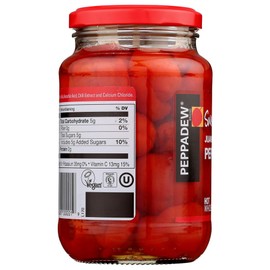 PEPPADEW Hot Whole Piquante Peppers, 14 OZ