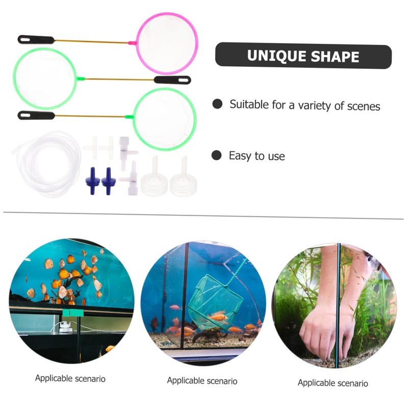 SUPVOX 1Set DIY Shrimp Net Kit with Fish Hatching Sieve