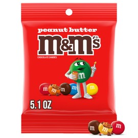 M&M'S Peanut Butter Chocolate Candy 5.1-Ounce Bag (Pack of 12)